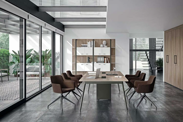 X3 - Workstation desk with cable management by Quadrifoglio Group - view 3